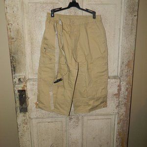 TACVASEN Men's Casual Pants Cotton Below Knee 3/4 Long Cargo Carpi Short…